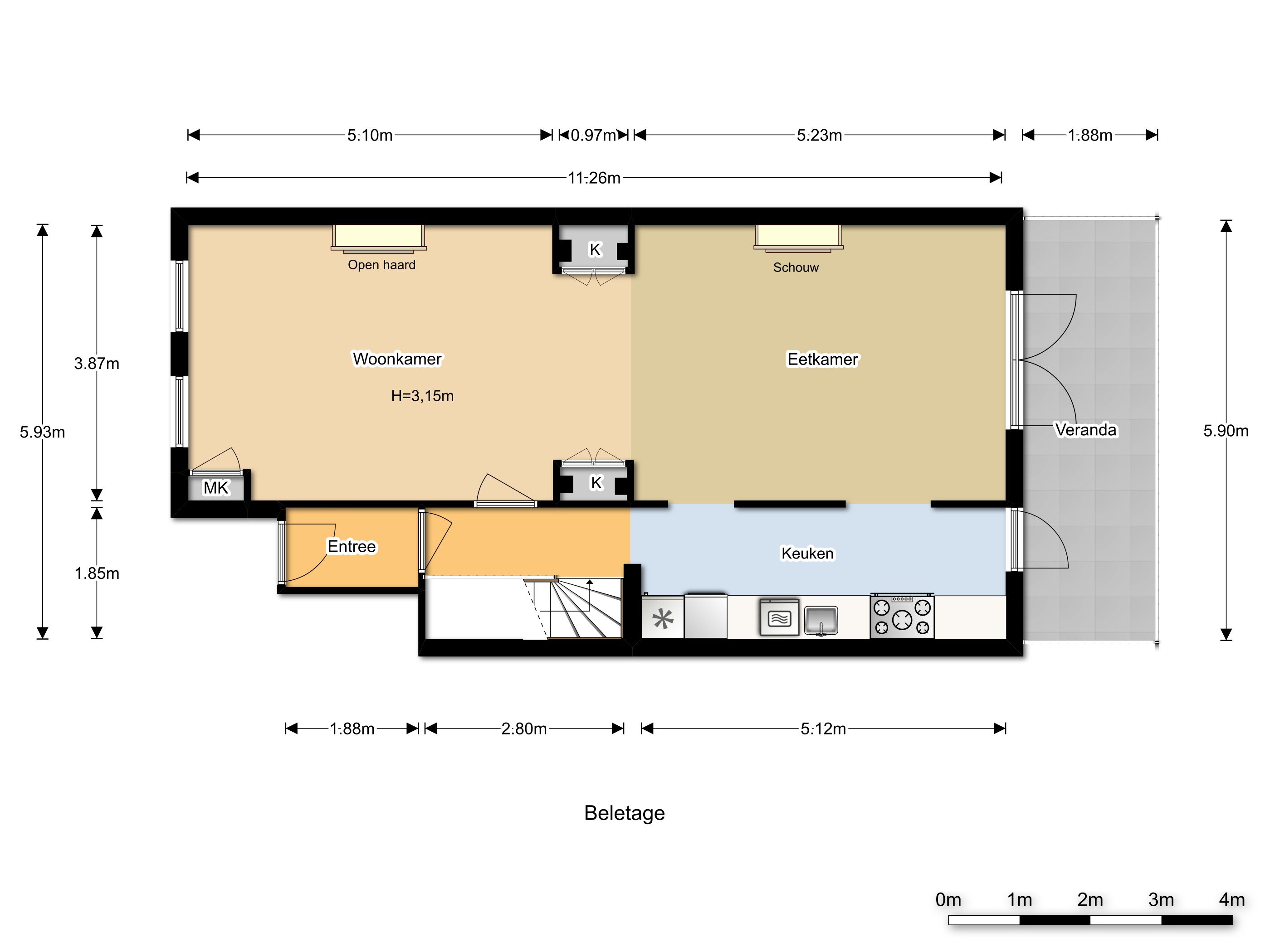 Cornelis Schuytstraat 6 hs 1071 JH, Amsterdam, Noord-Holland Nederland, 2 Slaapkamers Slaapkamers, ,2 BadkamersBadkamers,Appartement,Huur,Cornelis Schuytstraat ,1110