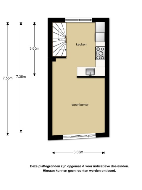 Derde Egelantiersdwarsstraat 6, Amsterdam, Noord-Holland Nederland, 2 Slaapkamers Slaapkamers, ,1 BadkamerBadkamers,House,Huur,Derde Egelantiersdwarsstraat,1127