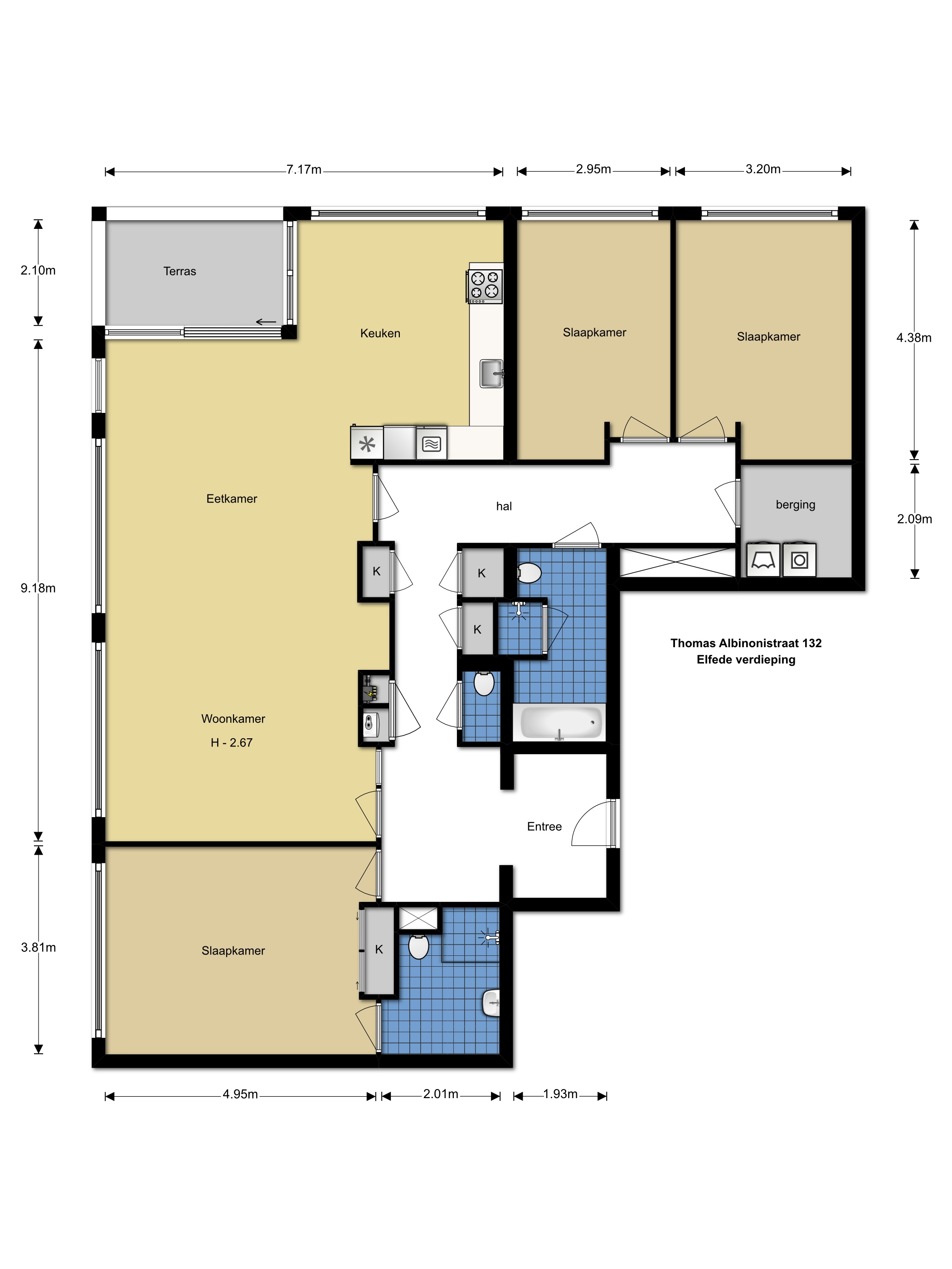 Tommaso Albinonistraat 132,Amsterdam,Noord-Holland Nederland,3 Bedrooms Bedrooms,2 BathroomsBathrooms,Apartment,Eurocenter,Tommaso Albinonistraat,11,1131