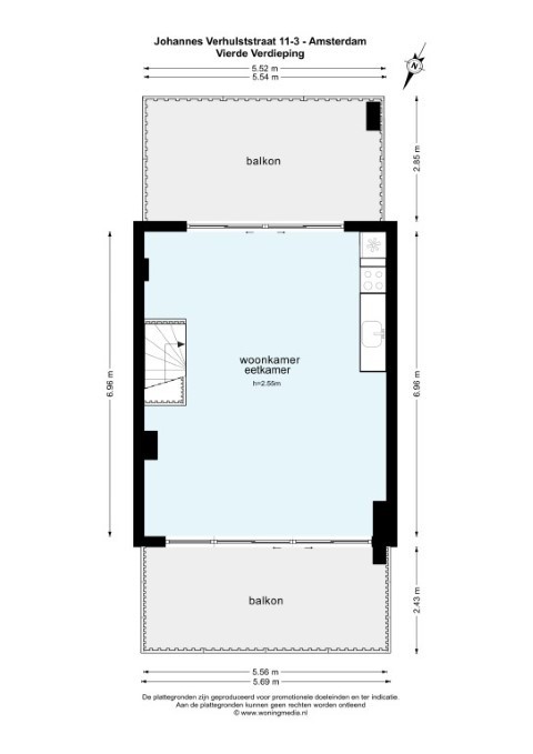 Johannes Verhulststraat 11 III, Amsterdam, Noord-Holland Nederland, 4 Slaapkamers Slaapkamers, ,2 BadkamersBadkamers,Appartement,Huur,Johannes Verhulststraat,3,1201