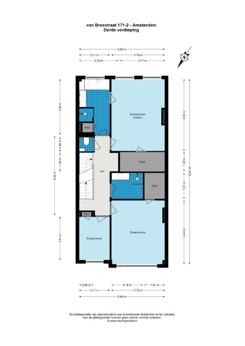 Van Breestraat 171 bv 1071 ZN, Amsterdam, Noord-Holland Nederland, 4 Slaapkamers Slaapkamers, ,2 BadkamersBadkamers,Appartement,Huur,Van Breestraat,2,1214