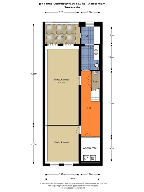 Johannes Verhulststraat 151 huis, Amsterdam, Noord-Holland Nederland, 5 Slaapkamers Slaapkamers, ,3 BadkamersBadkamers,Appartement,Huur,Johannes Verhulststraat ,1269