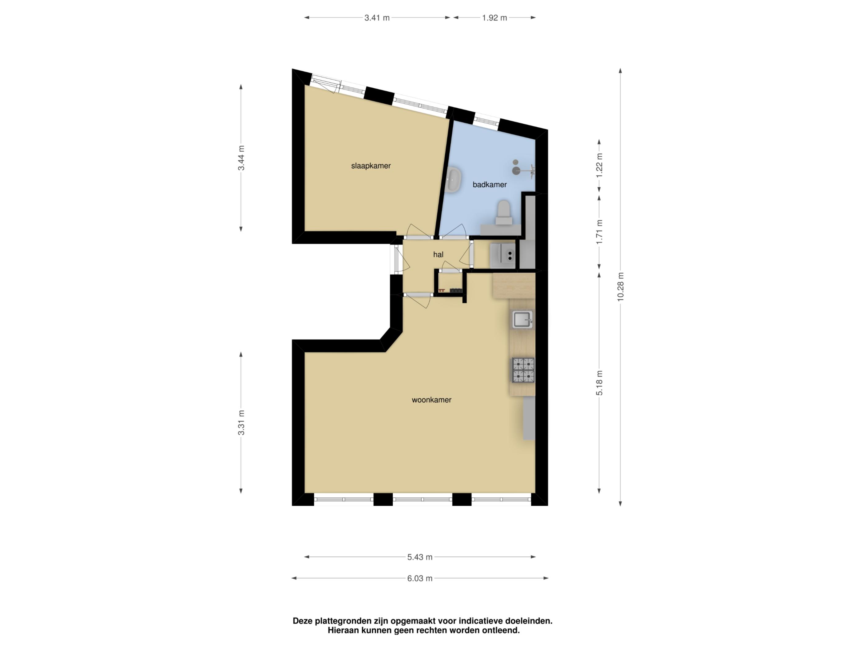 Nieuwe Keizersgracht 65-II, Amsterdam, Noord-Holland Nederland, 1 Bedroom Bedrooms, ,1 BathroomBathrooms,Apartment,For Rent,Nieuwe Keizersgracht 65-II,2,1288