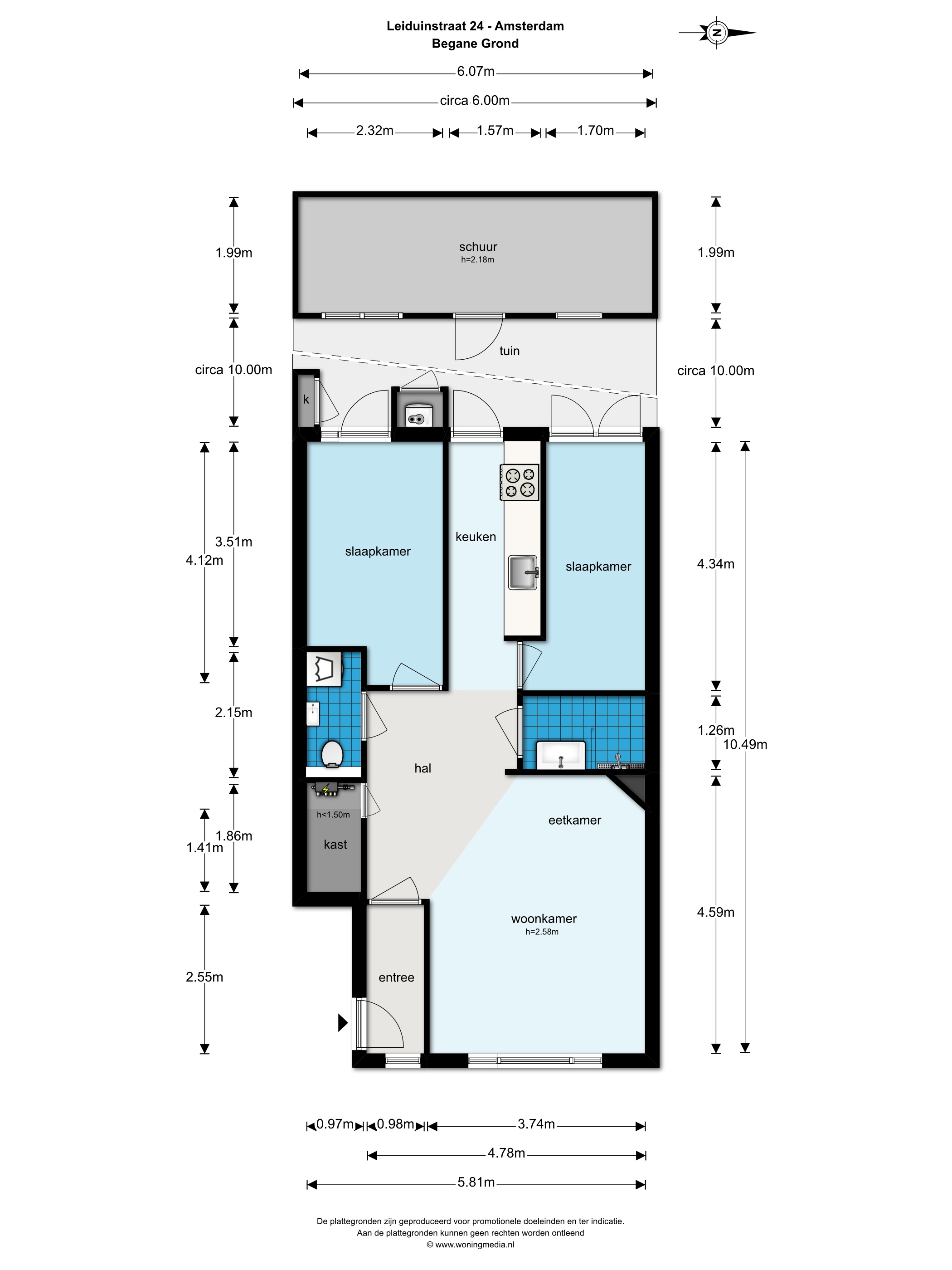 Leiduinstraat 24 HS 1058 SK, Amsterdam, Noord-Holland Netherlands, 2 Slaapkamers Slaapkamers, ,1 BadkamerBadkamers,Appartement,Huur,Leiduinstraat,1,1298