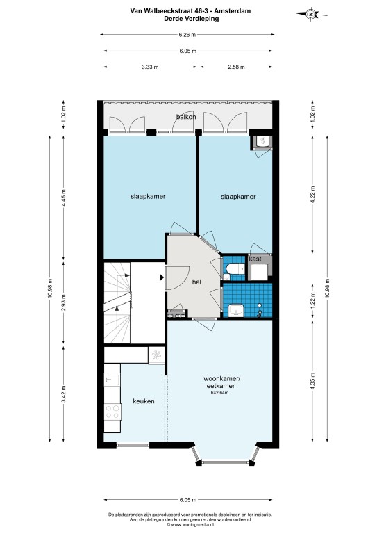 van Walbeeckstraat 42-I 1058 CT, amsterdam, Noord-Holland Nederland, 2 Slaapkamers Slaapkamers, ,1 BadkamerBadkamers,Appartement,Huur,van Walbeeckstraat,1,1345