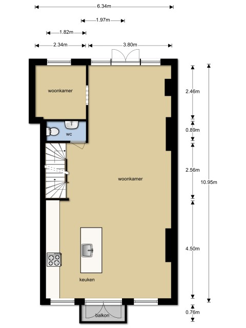 Valeriusstraat 212-II 1075 GK, Amsterdam, Noord-Holland Nederland, 5 Bedrooms Bedrooms, ,2 BathroomsBathrooms,Apartment,For Rent,Valeriusstraat 212-II,1392