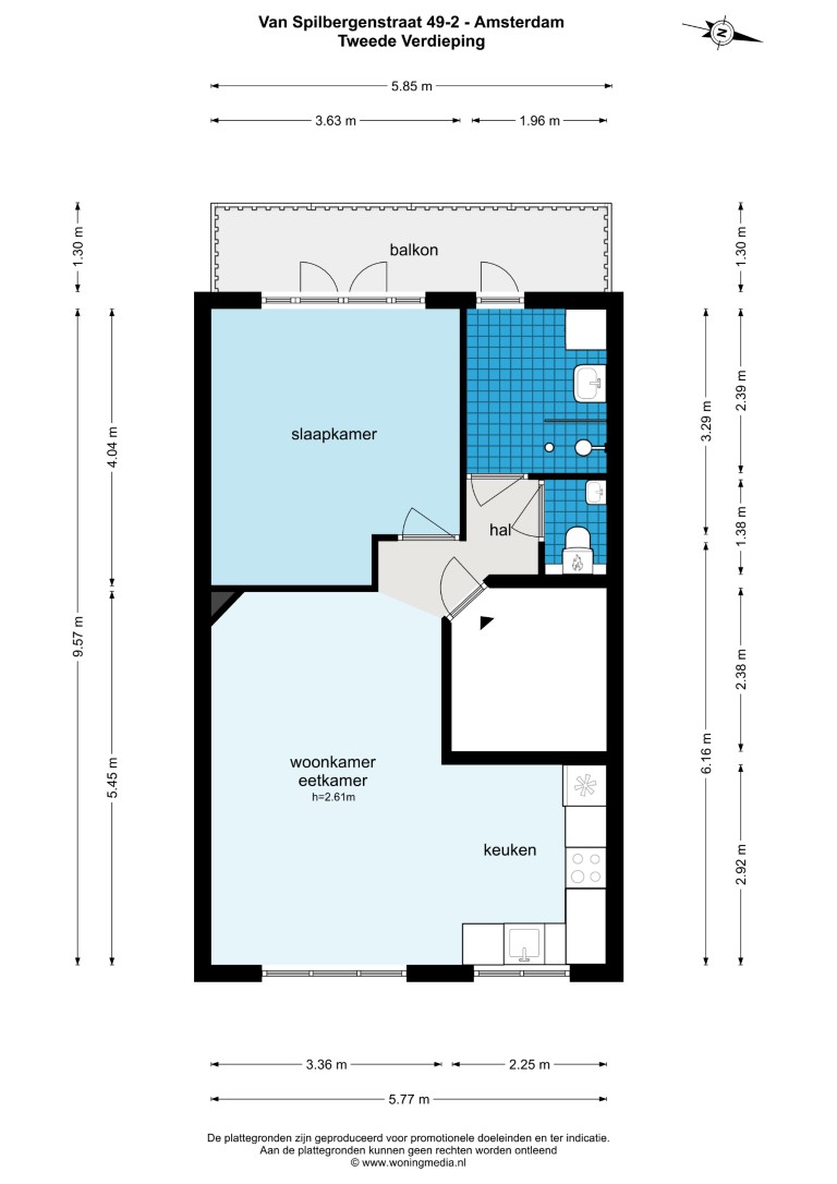 Van Spilbergenstraat 49 II, Amsterdam, Noord-Holland Nederland, 1 Slaapkamer Slaapkamers, ,1 BadkamerBadkamers,Appartement,Huur,Van Spilbergenstraat 49 II,2,1406