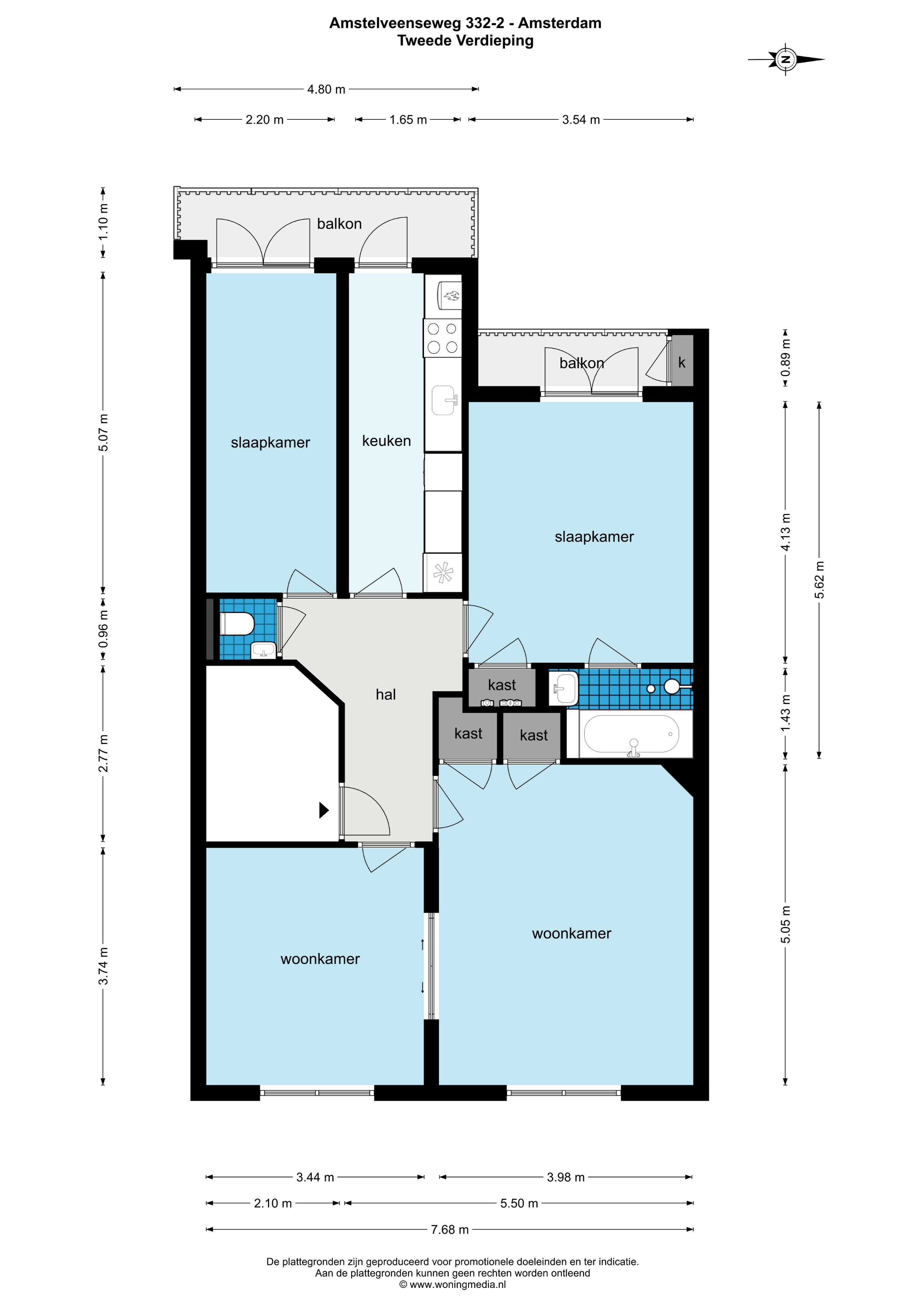 Amstelveenseweg 332 II 1076 CT, Amsterdam, Noord-Holland Netherlands, 2 Slaapkamers Slaapkamers, ,1 BadkamerBadkamers,Appartement,Huur,Amstelveenseweg ,2,1423