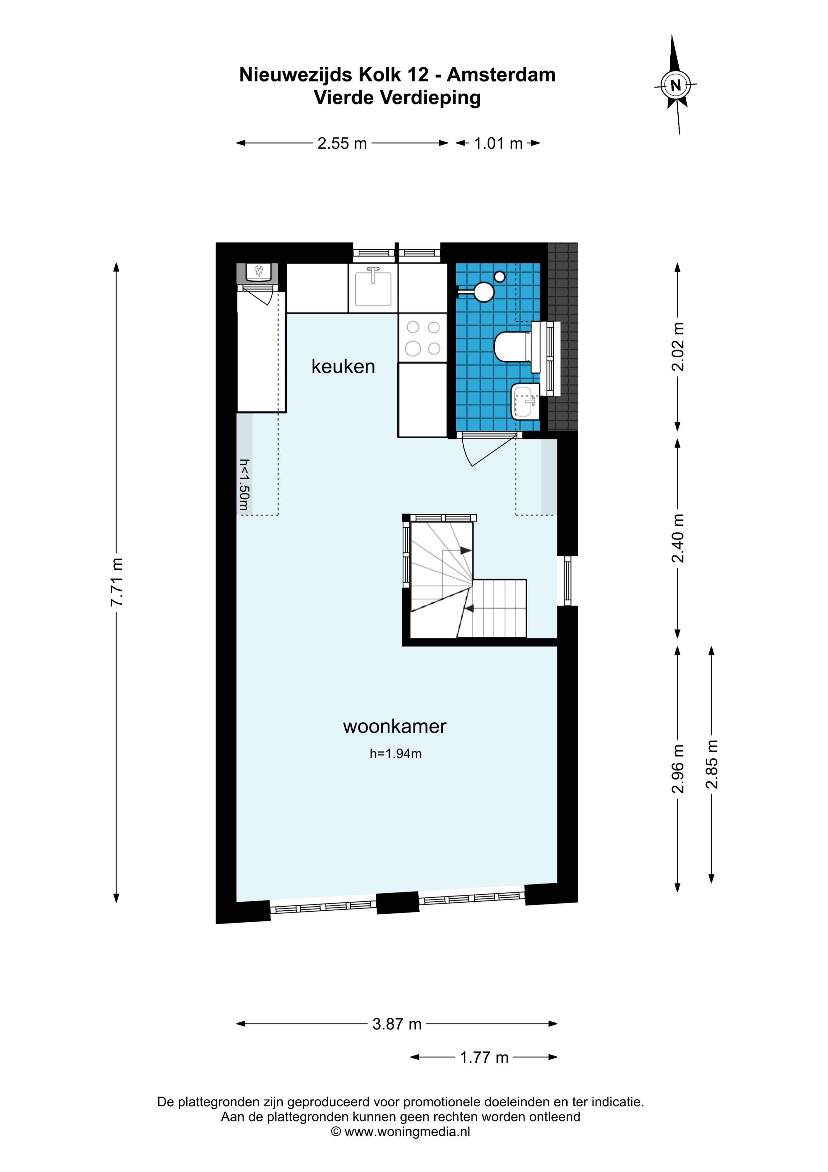 Nieuwezijds Kolk 12 III 1012 PV, Amsterdam, Noord-Holland Netherlands, 1 Bedroom Bedrooms, ,1 BathroomBathrooms,Apartment,For Rent,Nieuwezijds Kolk,3,1441