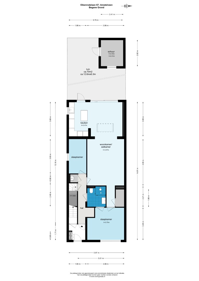 Eikenrodelaan 67 hs 1181 DG, Amstelveen, Noord-Holland Nederland, 2 Slaapkamers Slaapkamers, ,1 BadkamerBadkamers,Appartement,Huur,Eikenrodelaan,1443