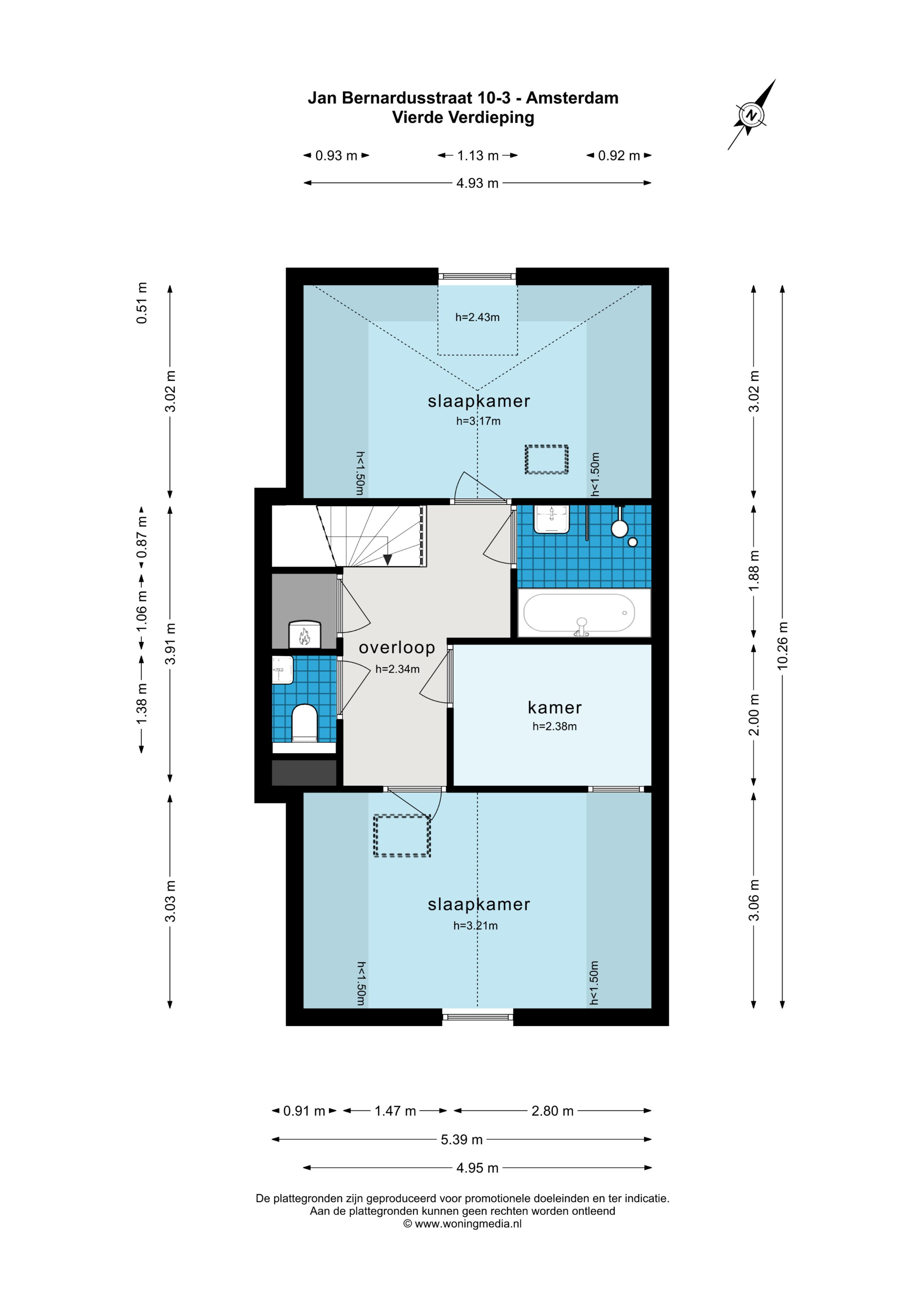 Jan Bernardusstraat 10 III 1091 TT, Amsterdam, Noord-Holland Netherlands, 2 Bedrooms Bedrooms, ,1 BathroomBathrooms,Apartment,For Rent,Jan Bernardusstraat,3,1516