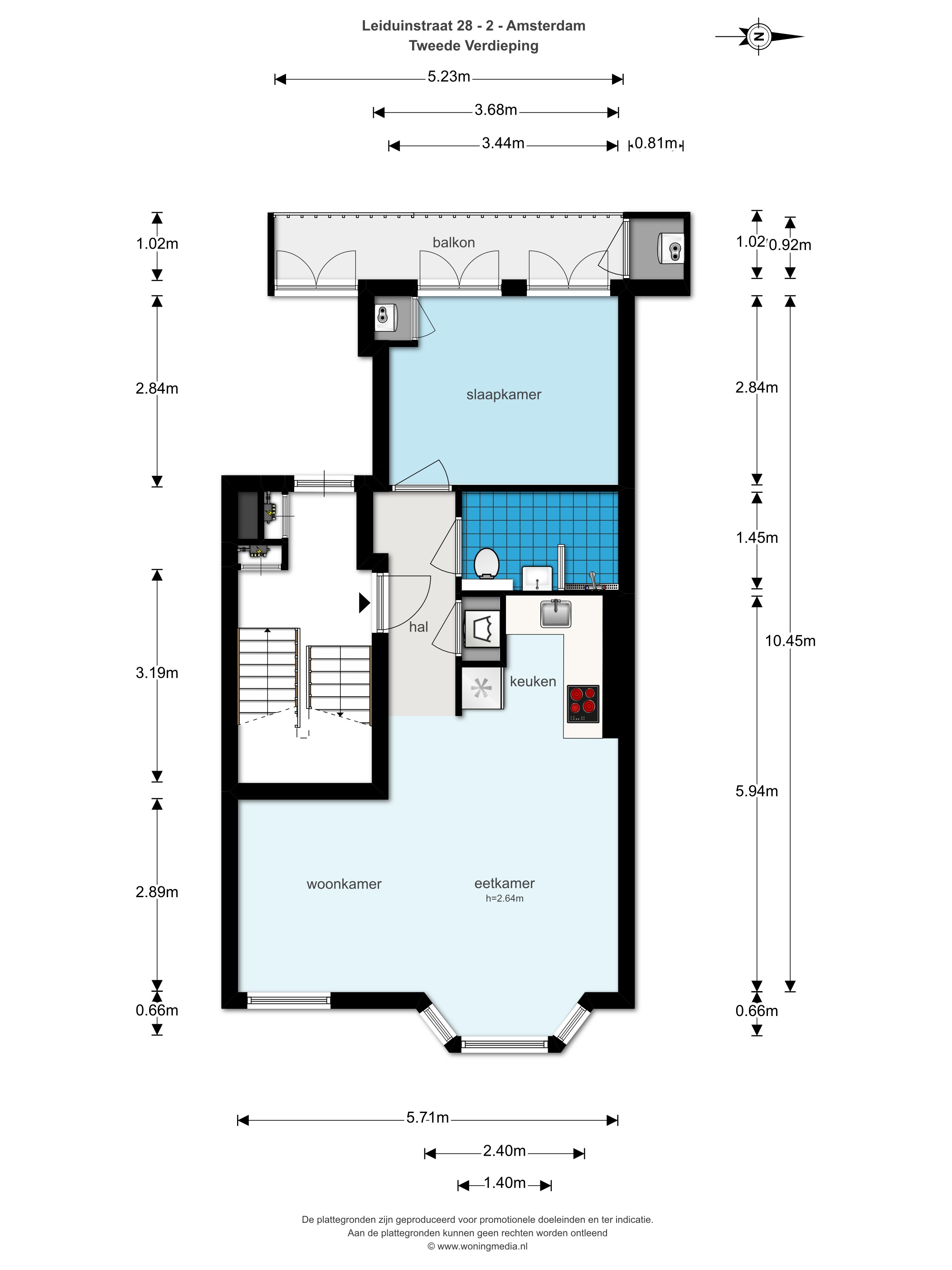 Leiduinstraat 28 II 1058 SK, Amsterdam, Noord-Holland Nederland, 1 Bedroom Bedrooms, ,1 BathroomBathrooms,Apartment,For Rent,Leiduinstraat,2,1547