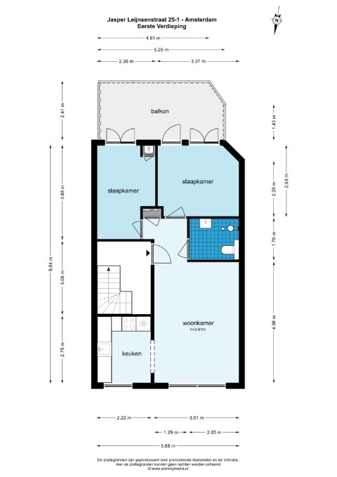 Jasper Leijnsenstraat 25, Amsterdam, Noord-Holland Nederland, 2 Bedrooms Bedrooms, ,1 BathroomBathrooms,Apartment,For Rent,Jasper Leijnsenstraat ,1,1591