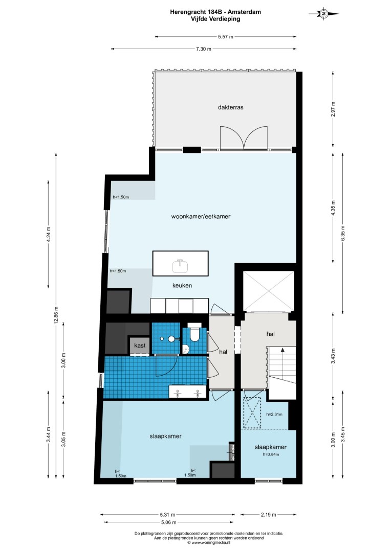 Herengracht 184-B 1016 BS, Amsterdam, Noord-Holland Nederland, 2 Bedrooms Bedrooms, ,1 BathroomBathrooms,Apartment,For Rent,Herengracht,5,1598