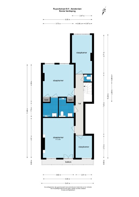 Ruyschstraat 6 Hs 1091 CB, Amsterdam, Noord-Holland Nederland, 4 Slaapkamers Slaapkamers, ,2 BadkamersBadkamers,Appartement,Huur,Ruyschstraat 6 Hs,1603