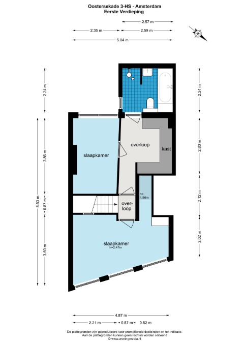 Oostersekade 3 Hs 1011 LH, Amsterdam, Noord-Holland Nederland, 3 Bedrooms Bedrooms, ,2 BathroomsBathrooms,Apartment,For Rent,Oostersekade 3 Hs,1615