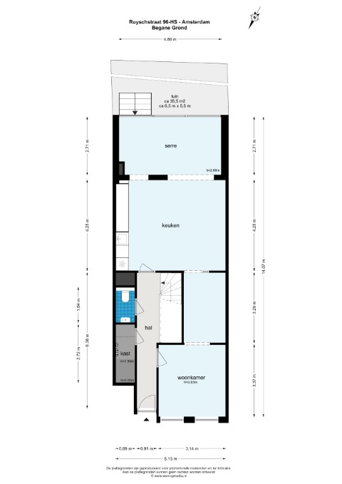 Ruyschstraat 96 hs, Amsterdam, Noord-Holland Nederland, 3 Bedrooms Bedrooms, ,2 BathroomsBathrooms,Apartment,For Rent,Ruyschstraat,1637