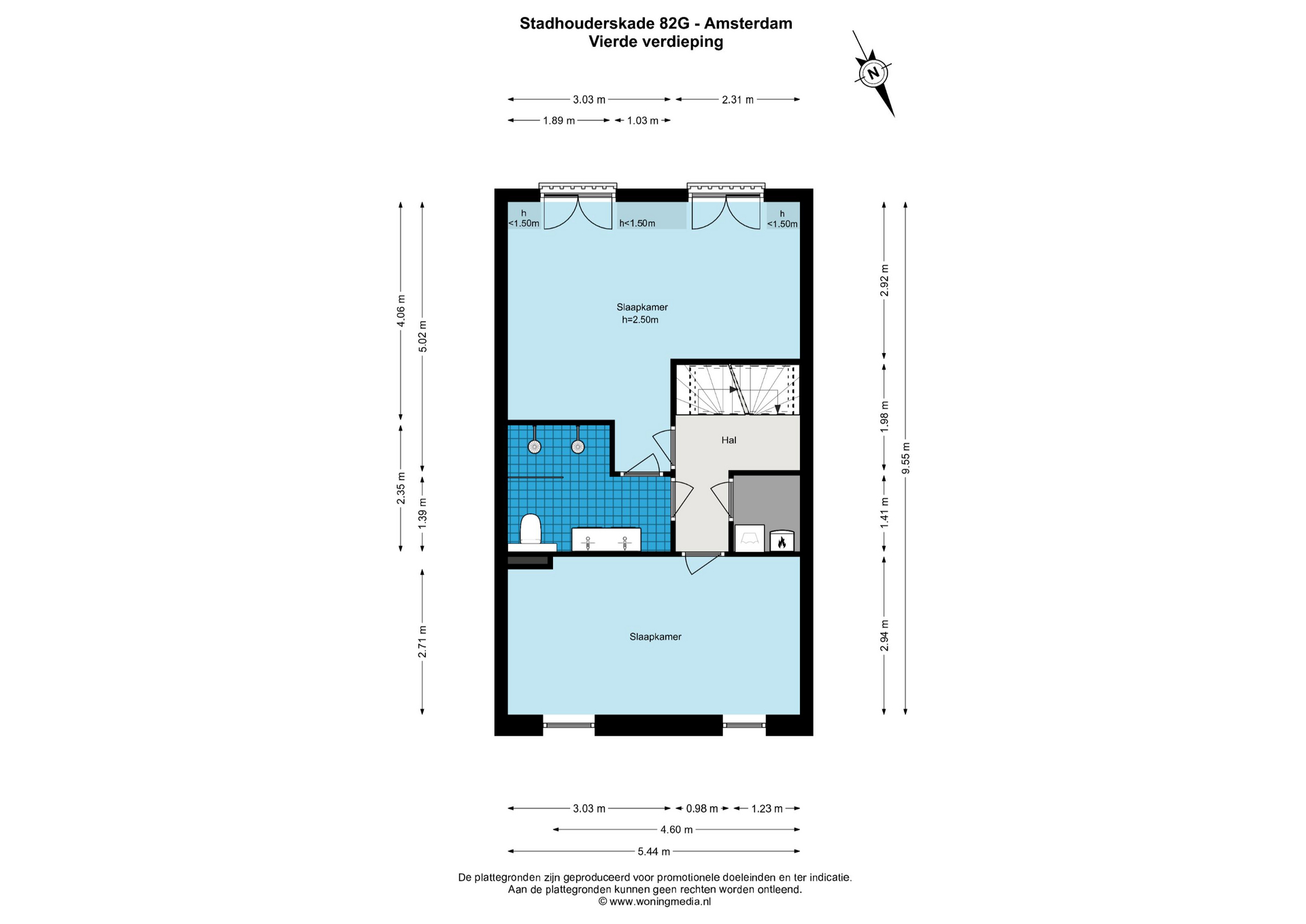 Stadhouderskade 82 G 1073 AT, Amsterdam, Noord-Holland Nederland, 3 Slaapkamers Slaapkamers, ,2 BadkamersBadkamers,Appartement,Huur,Stadhouderskade ,1642