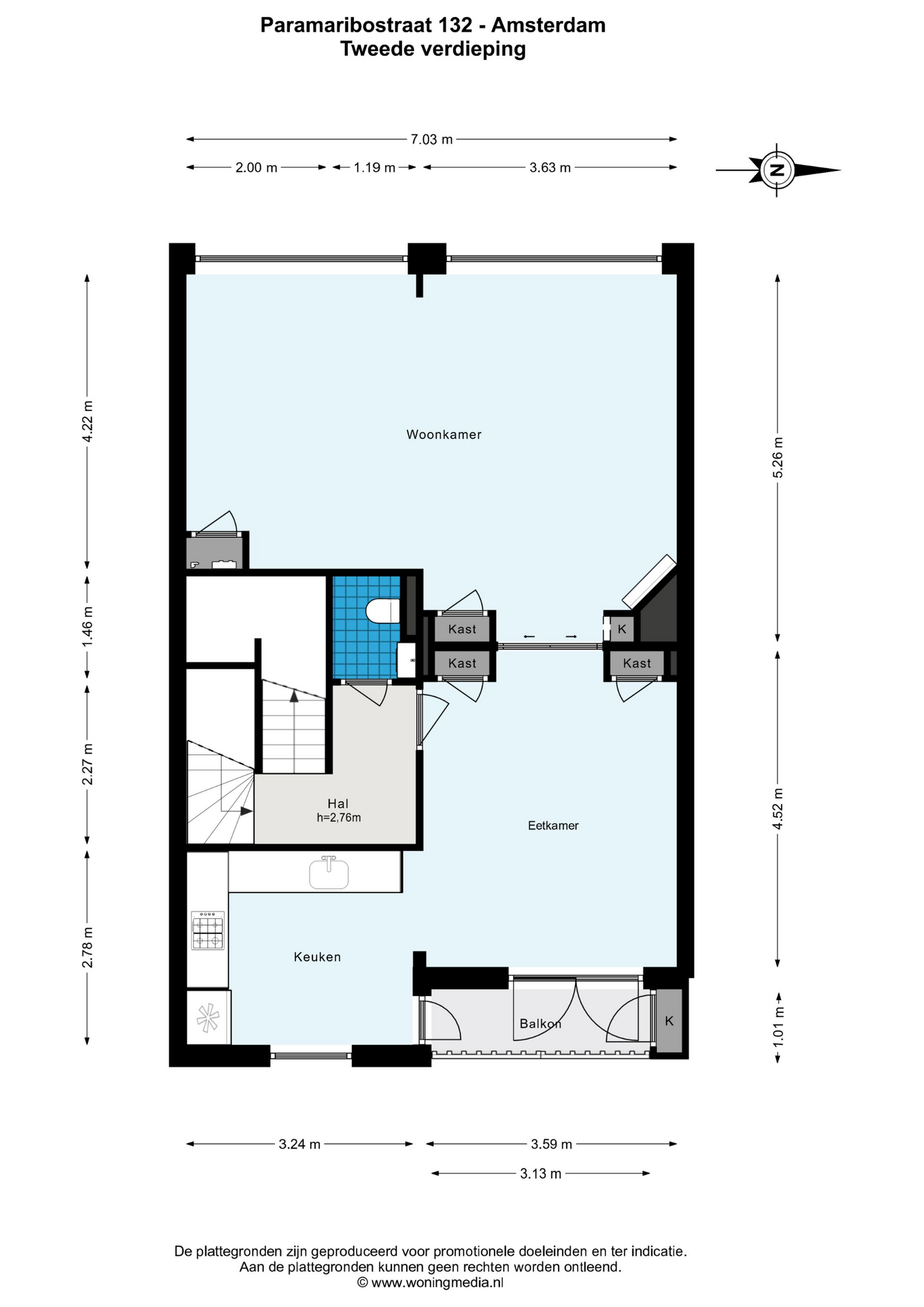 Paramaribostraat 132-II 1058 VP, Amsterdam, Noord-Holland Netherlands, 3 Slaapkamers Slaapkamers, ,2 BadkamersBadkamers,Appartement,Huur,Paramaribostraat 132-II,2,1644