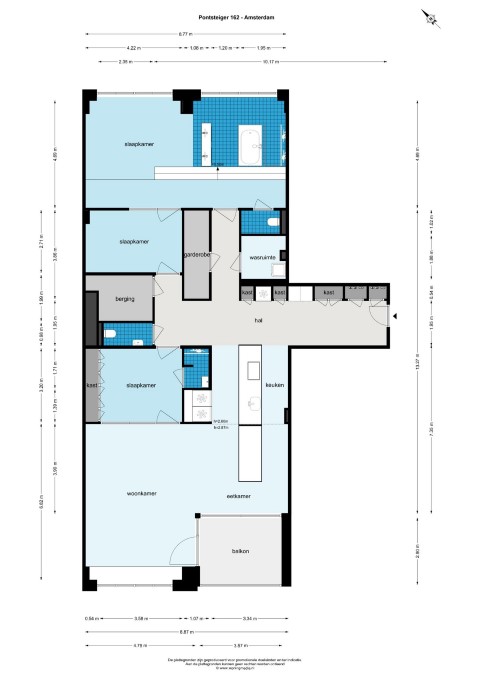 Pontsteiger 1014 ZP, Amsterdam, Noord-Holland Nederland, 3 Bedrooms Bedrooms, ,2 BathroomsBathrooms,Apartment,For Rent,Pontsteiger,24,1648