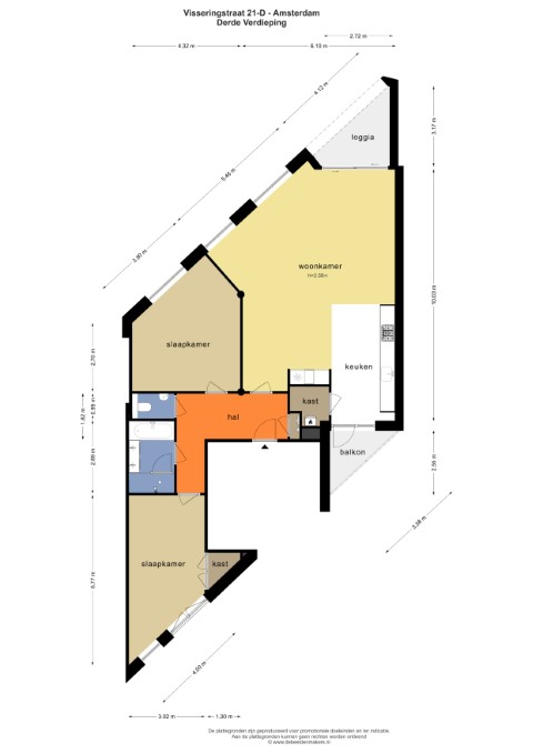 Visseringstraat 21 D, Amsterdam, Noord-Holland Nederland, 2 Slaapkamers Slaapkamers, ,1 BadkamerBadkamers,Appartement,Huur,Visseringstraat ,3,1685